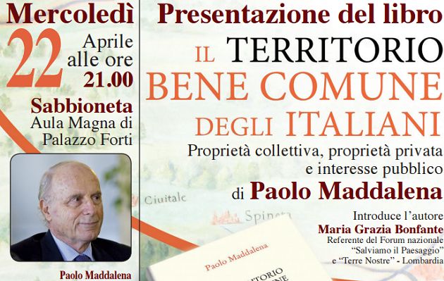 Sabbioneta serata col prof. Paolo Maddalena