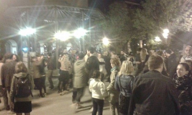 Anteprima del 25 aprile a Cremona. Si balla e si canta in p.zza Roma