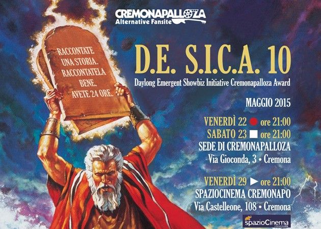 24 ore per un cortometraggio, torna il concorso D.E. S.I.C.A. di Cremonapalloza