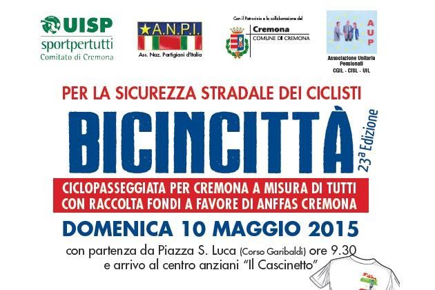 Torna ‘Bicincittà’ il 10 maggio, a Cremona si pedala per beneficenza
