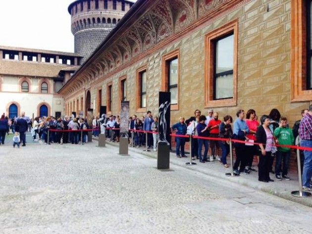 Expoincittà. In 3000 in coda per la Pietà Rondanini
