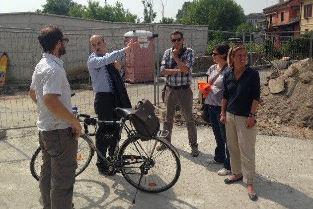 Sottopasso di Via Brescia a Cremona, sopralluogo di A. Manfredini e F. Bonali