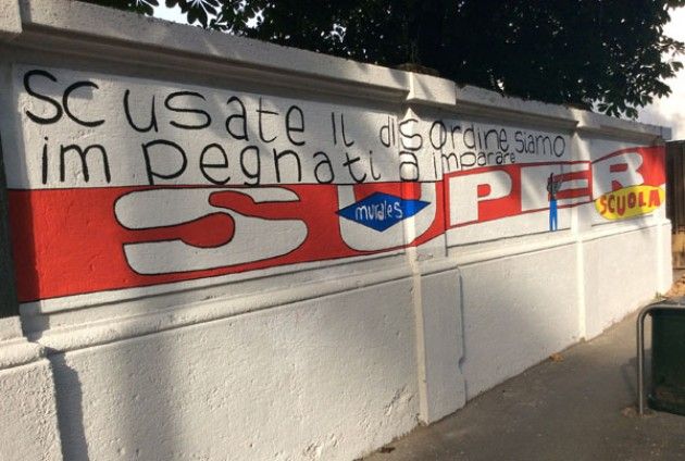 Milano, gli studenti di via Morosini ripuliscono muri scuola con un murales pro Expo