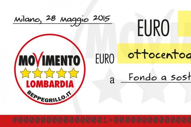 2° Restitution Day, in due anni i 5 Stelle Lombardia hanno restituito 800 mila €