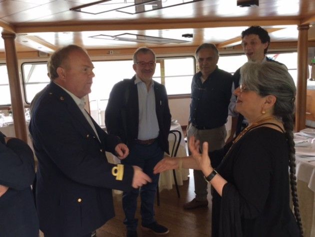 Motonave Stradivari Tappa a Casalmaggiore per il Monteverdi Festival 2015 di Cremona