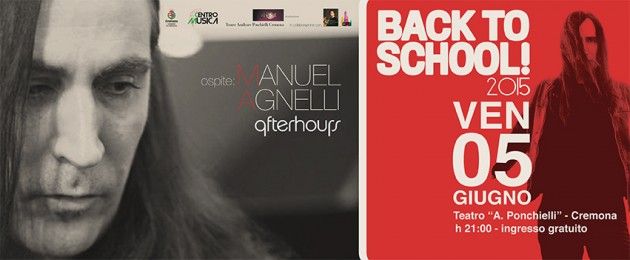 Back To School! con Manuel Agnelli a Cremona, venerdì concerto al Ponchielli