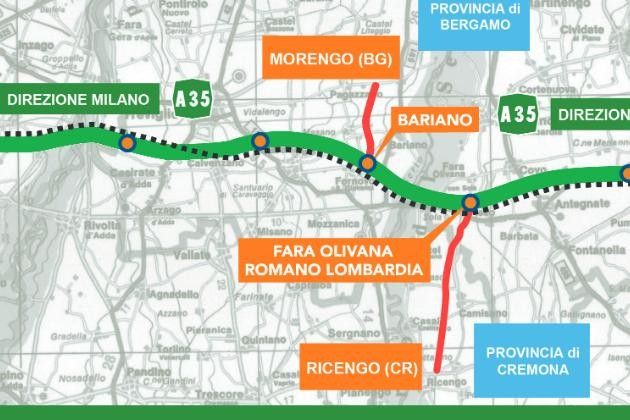 Connessione tra cremasco, bergamasco e autostrada Brebemi, giovedì inaugurazione
