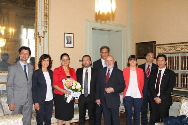 La Console dell’Ecuador in Milano, Narcisa Soria Valencia, in visita a Cremona