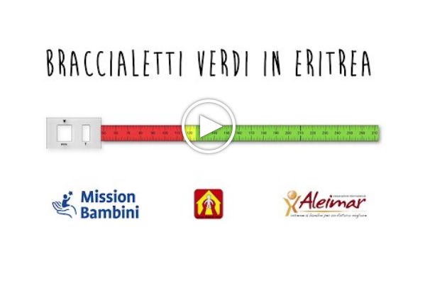 Progetto contro la malnutrizione, tanti ‘Braccialetti verdi’ per i bimbi eritrei