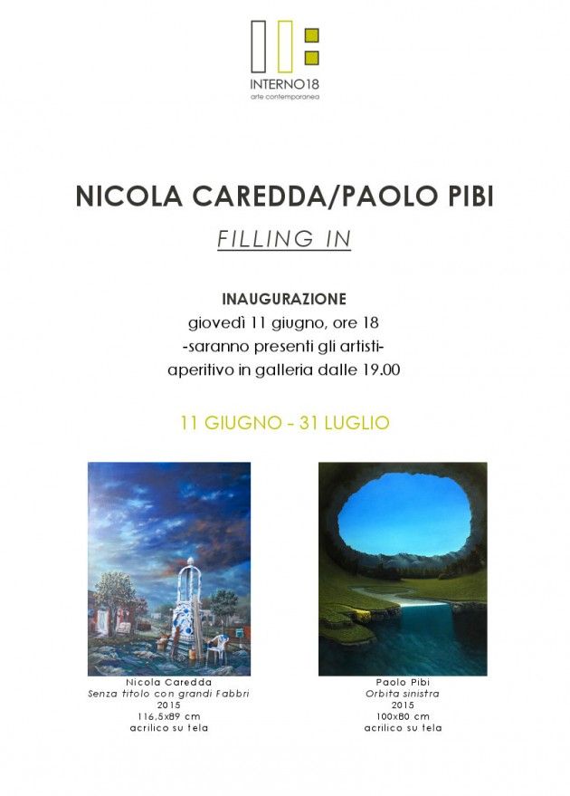 Le opere di Nicola Caredda e Paolo Pibi a Cremona, ‘Filling In’ a Interno 18