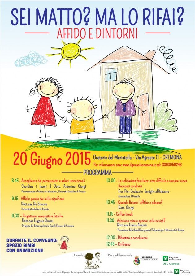 Cremona Convegno ‘Affido’ 20 giugno 2015
