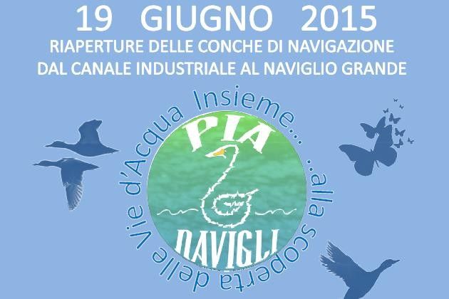 Riapertura delle conche di Turbigo dal canale industriale al naviglio grande