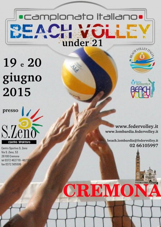 Cremona San Zeno tappa del Campionato nazionale giovanile U21 di beachvolley