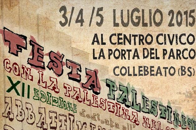 Con la Palestina nel cuore, nel weekend tre giorni di festa a Collebeato (BS)