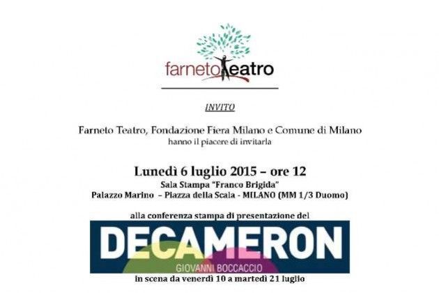 ExpoinCittà a Milano, lunedì la presentazione del ‘Decameron’ di Boccaccio