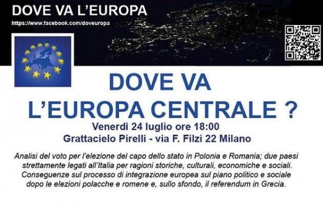 A Milano conferenza internazionale di presentazione del Think tank 'Dove va l'Europa?'