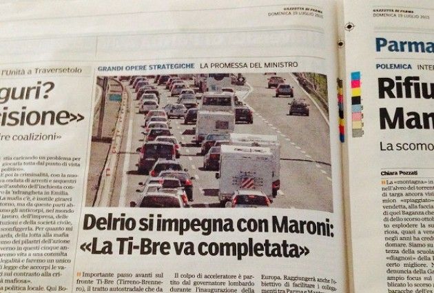 Delrio si impegna con Maroni: La TI-BRE va completata