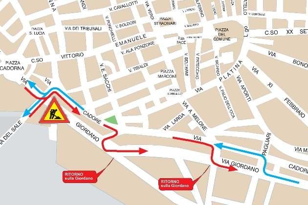 Lavori di Padania Acque a Cremona in Via del Giordano, dal 3 al 14 agosto