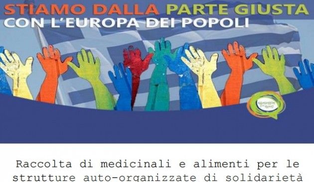 A Crema la raccolta di alimenti e beni prima necesità per il popolo greco