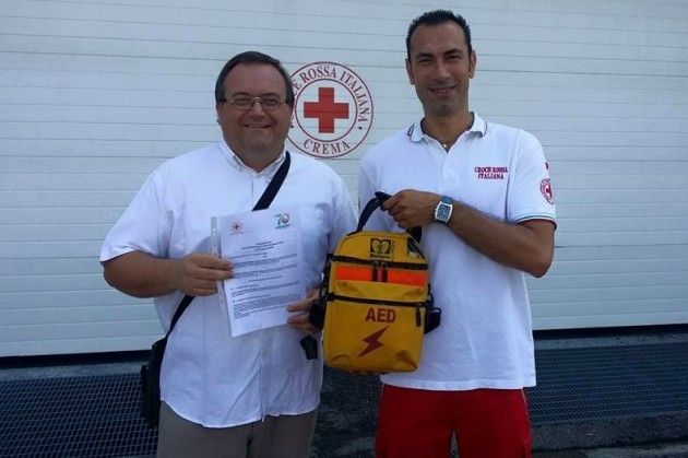 Corsi per uso di defibrillatori in provincia di Cremona, a Crema CRI e CSI insieme