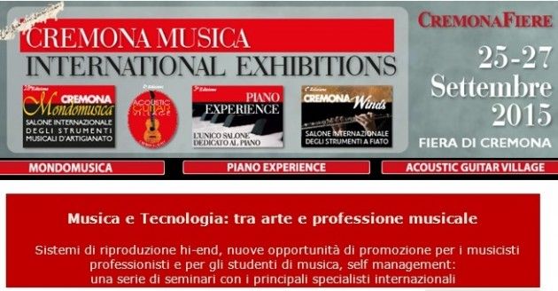Cremona Musica e Tecnologia: tra arte e professione musicale