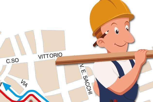 Chiusura di Via Giordano a Cremona, lavori di Padania Acque