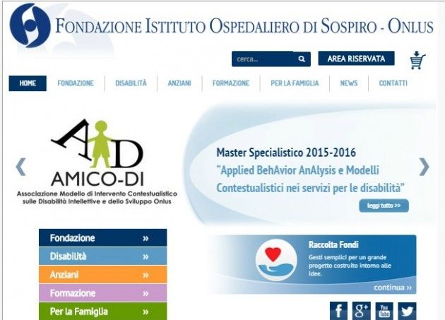 Fondazione Sospiro si rinnova: nuovo sito internet e profili sui social network