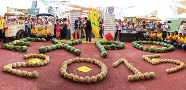 Expo Coldiretti festeggia il ferragosto con angurie, meloni e gelato di latte di capra