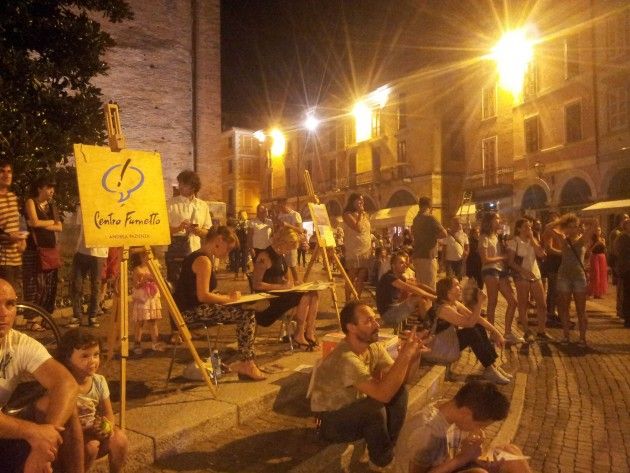 Fumettisti in piazza rendono omaggio a  Eduard Gurk e ai suoi acquerelli  in mostra a Cremona