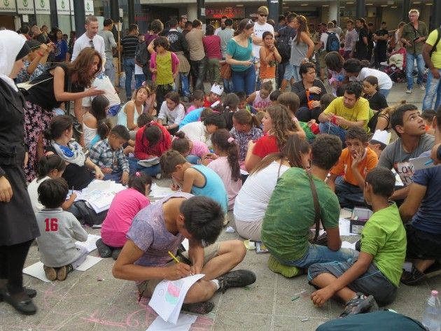 Budapest, vita da profughi... foto di Agostino Spataro