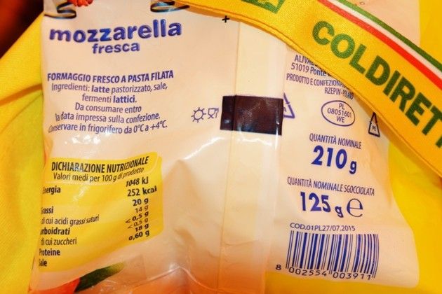 Crisi, Coldiretti smaschera la mozzarella ‘fresca’ made in... Polonia