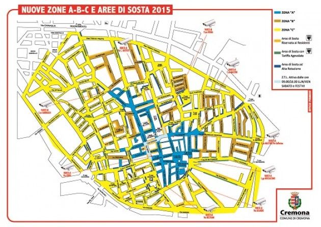ZTL Cremona Per i residenti semplificate le aree riservate alla sosta, più parcheggi a disposizione