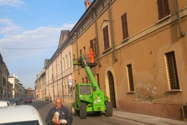 Bozzolo, Caserma Gonzaga, lavori di recupero.