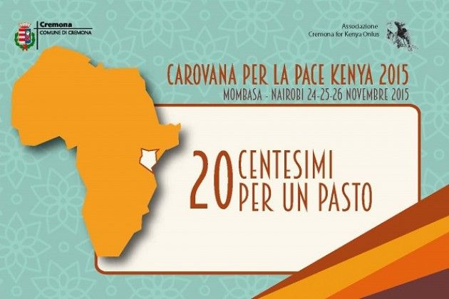 Il Comune di Cremona aderisce alla 'Carovana per la pace Kenya 2015'