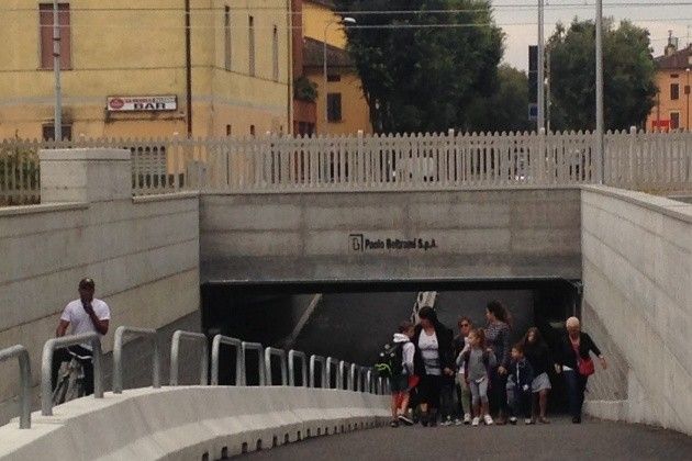 Sottopasso di Via Brescia a Cremona, in poche ore più di 300 ciclisti e 215 pedoni