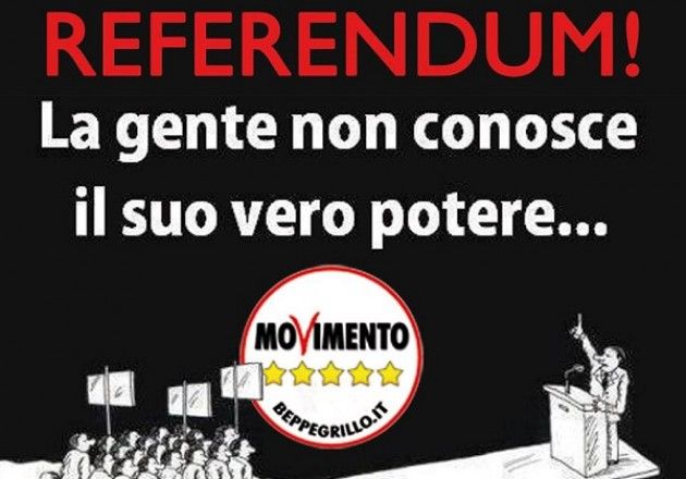 M5S ha un grande obiettivo la Democrazia Diretta, il nostro primo obiettivo.