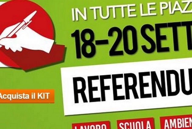 8 referendum e sinistra possibile Si firma entro fine settembre 2015