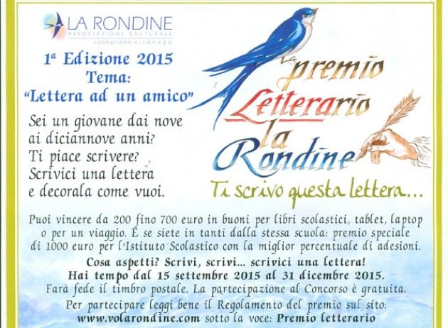 Varese, 1° edizione premio letterario Lettera ad un Amico