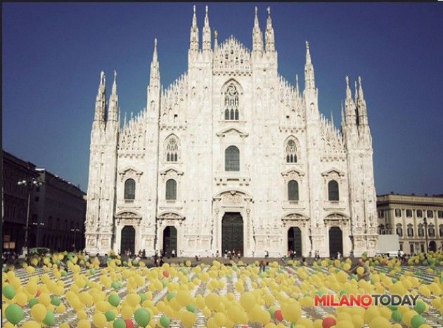 Food weeks 10 ottobre in Piazza del Duomo a Milano: il più grande evento di Pixel Art