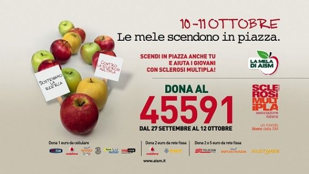 La Mela di Aism All'evento è legato anche l'sms solidale 45591