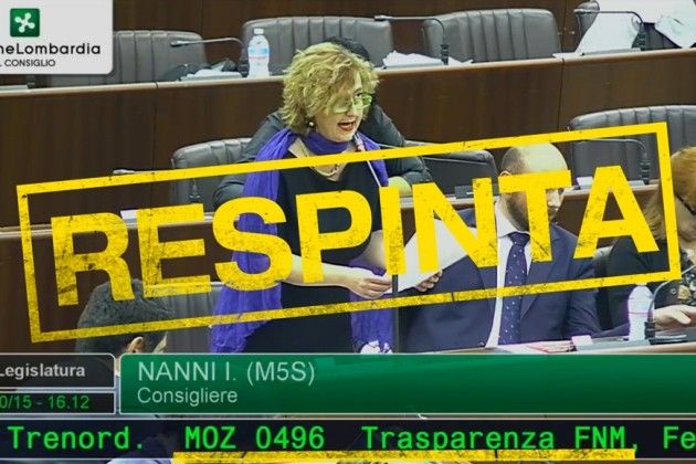 5 Stelle Lombardia: ‘Il Consiglio Regionale dice no alla trasparenza!’