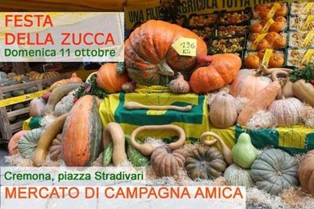 Mercato di Campagna Amica a Cremona, ‘La zucca di Cenerentola’ in Piazza Stradivari