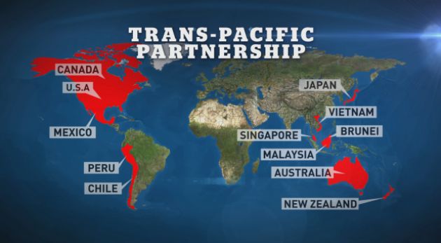Firma contro accordo commerciale TPP