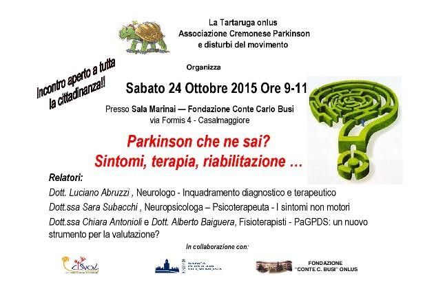 Incontri informativi in provincia di Cremona, a Casalmaggiore si parla di Parkinson