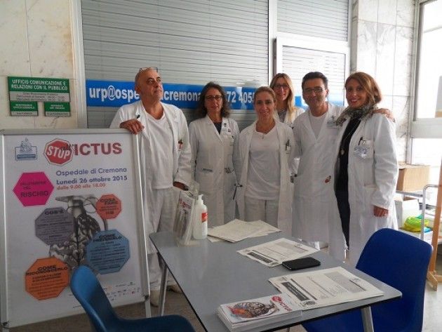 Successo  all'Ospedale di Cremona alla Giornata aperta ai cittadini STOP ALL’ICTUS