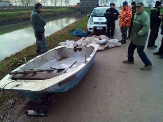 Pesca di frodo nel Po ALLONI (PD): Ok alla confisca dei natanti