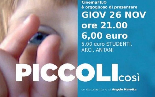 Nascita prematura, Piccoli Così al cinema Filo di Cremona  il 26 novembre