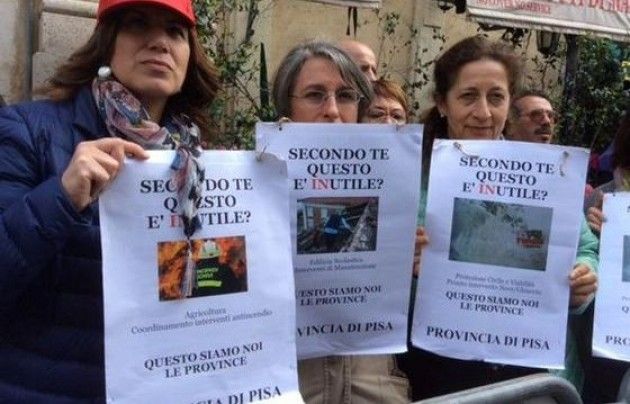 Province: 'ricollocamento' non risolto, rischio collasso Manifestazione a Roma il 28