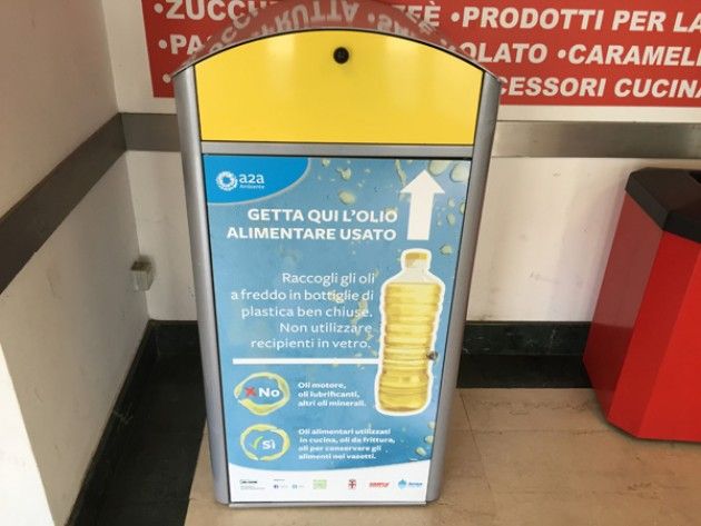 Da ora olio alimentare nella raccolta differenziata, ottimo per biodisel e saponi
