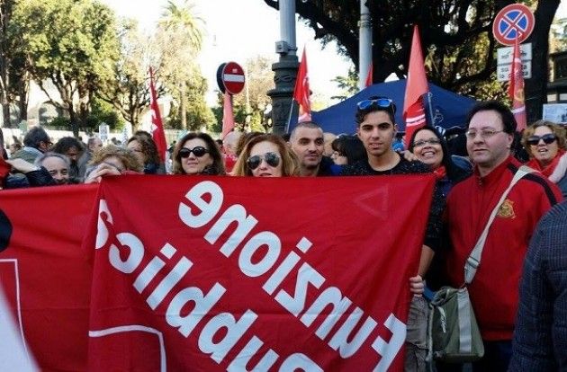 Cremona alla manifestazione dei pubblici in piazza a Roma per il contratto